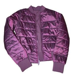 Lululemon Womens Non Stop Reversible Bomber Jacket Marvel Purple Size 4 NWOT